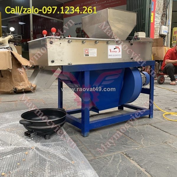 Máy bóc vỏ lụa lạc - đậu phộng rang bvl600