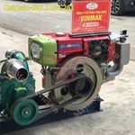 Máy hút bùn 2 họng d10 mát gió đề điện phi 76 turbo tb1076