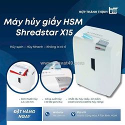 Máy hủy tài liệu hsm shredstar x15