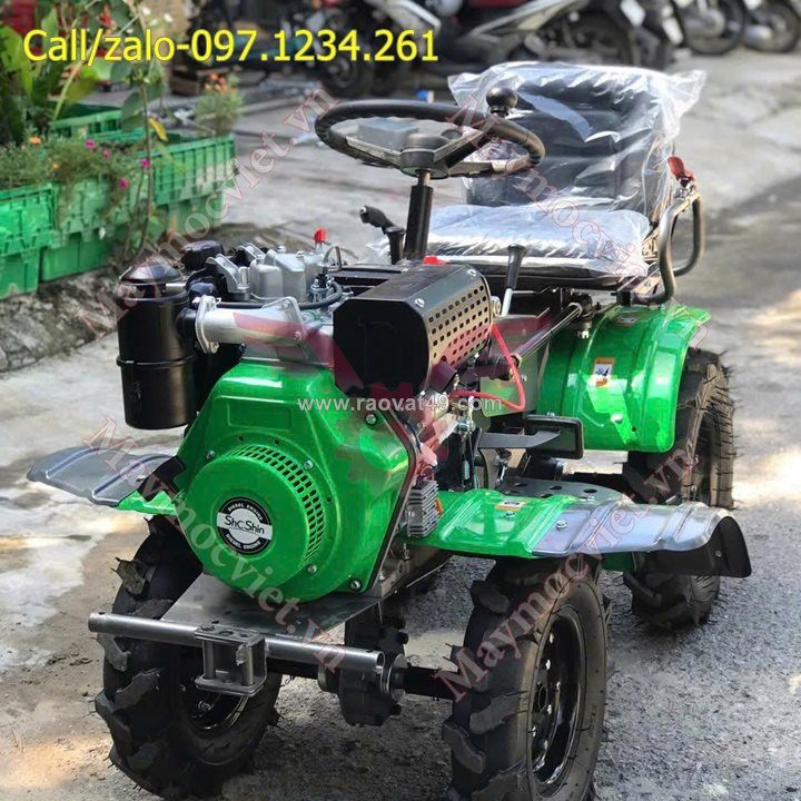 Máy xới đất ngồi lái chạy dầu shoshin 1gxz6.3-105