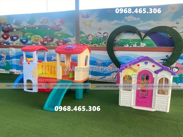 Ngôi nhà nhựa đồ chơi trẻ em, ngôi nhà cổ tích cho bé