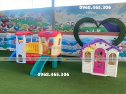 Ngôi nhà nhựa đồ chơi trẻ em, ngôi nhà cổ tích cho bé