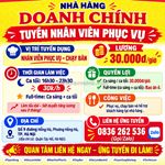 Nhà hàng doanh chính tuyển nhân viên phục vụ