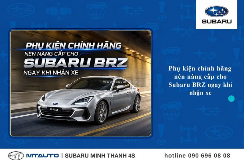 Những phụ kiện đáng trang bị cho subaru brz ngay khi nhận xe
