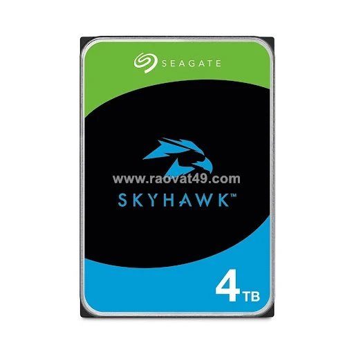 Ổ cứng gắn trong seagate hdd skyhawk 4tb, 5400 rpm, cache 256mb (st4000vx016)