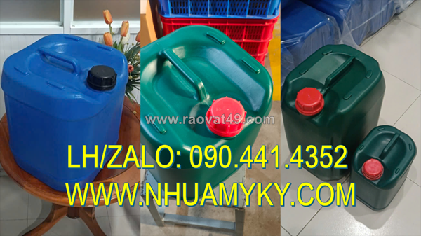 Phân phối can nhựa 25 lít đựng thuốc nhuộm, can nhựa 20 lít đựng hóa chất may mặc tại tphcm