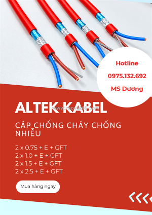 Phân phối cáp chống cháy chống nhiễu altek kabel – an toàn cho hệ thống điện quan trọng