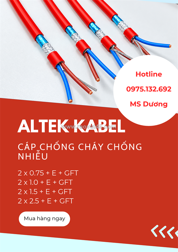 Phân phối cáp chống cháy chống nhiễu altek kabel – an toàn cho hệ thống điện quan trọng