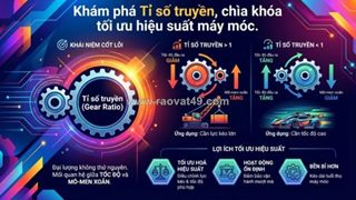 Phương pháp lựa chọn tỷ số truyền phù hợp cho hộp giảm tốc công nghiệp