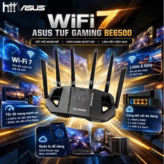 Router asus tuf gaming be6500