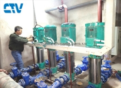 Sửa máy bơm trục đứng wilo không hút nước