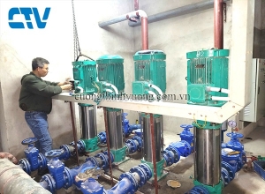 Sửa máy bơm trục đứng wilo không hút nước