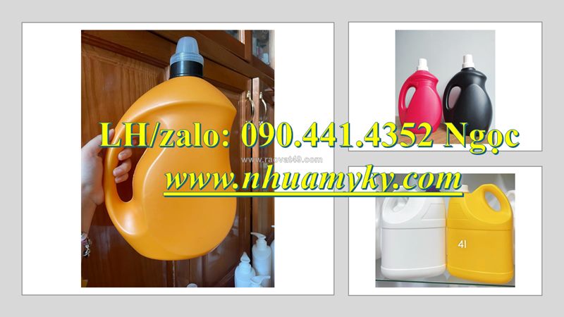 Sx can nhựa 1 lít, vỏ can nhựa 2 lít, bình nhựa 5 lít đựng nhớt tại tphcm