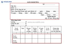 Tải xuống mẫu giấy đi đường mới nhất 2026 chuẩn quy định