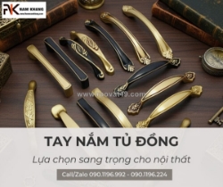 Tay nắm tủ đồng - bí quyết tạo điểm nhấn sang trọng