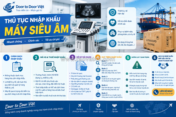 Thủ tục nhập khẩu máy siêu âm