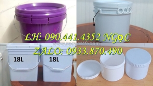 Thùng đựng sơn 10 lít tại tân bình, vỏ thùng sơn trơn 12 lít tại vĩnh long, xô nhựa 16 lít tròn tại tây ninh