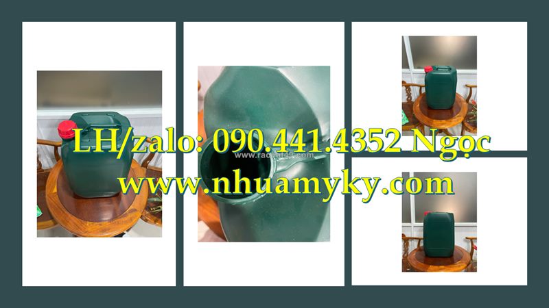 Thùng nhựa 25l đựng hóa chất tẩy, can vuông 20 lít đựng vi sinh, can nhựa 10 lít đựng phân bón loãng