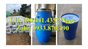 Thùng phuy sắt có tráng men mới 100%, thùng phuy sắt 220 lít qua sử dụng giá rẻ
