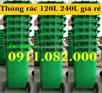 Thùng rác giá rẻ tại các tỉnh miền tây- thùng rác 120l 240l 660l- lh 0911082000