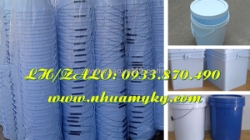Thùng sơn nhựa 5 lít tại thủ đức, vỏ thùng sơn tròn 6 lít, xô nhựa 10 lít tròn đựng chất kết dính tại kiêng giang