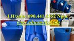 Thùng vuông 25 lít đựng hóa chất bào chế, can nhựa 20 lít đựng nguyên liệu chế biến, can 10 lít đựng