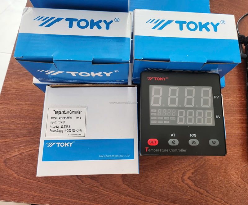 Toky ai208x-7-mb10 – bộ điều khiển nhiệt độ cho máy đùn nhựa