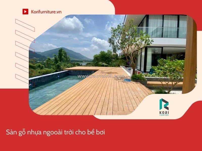 Tổng kho sàn gỗ nhựa ngoài trời lỗ tròn chính hãng, giá rẻ