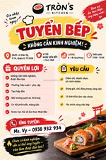 Tròn's kitchen tuyển bếp – không cần kinh nghiệm!