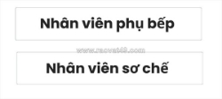 Tuyển nv phụ bếp & sơ chế bếp làm bình dương cũ