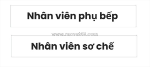 Tuyển nv phụ bếp & sơ chế bếp làm bình dương cũ