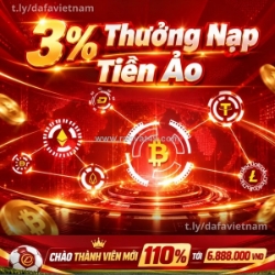 Ưu đãi nạp tiền ảo – thưởng thêm 3%