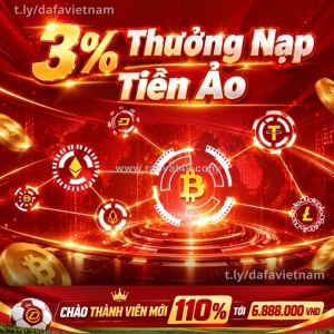 Ưu đãi nạp tiền ảo – thưởng thêm 3%