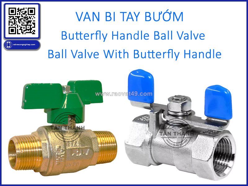 Van bi tay bướm (butterfly handle ball valve) ứng dụng thực tế trong hệ thống cấp nước và công nghệ