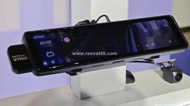 Vietmap v740 – camera hành trình gương android 4g, lái xe an toàn!
