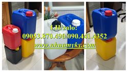 Vỏ thùng nhựa 24 lít đựng hóa chất ngành môi trường, can nhựa 25 lít đựng axit photphoric, can nhựa