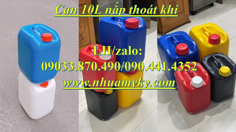 Vỏ thùng nhựa 24 lít đựng hóa chất ngành môi trường, can nhựa 25 lít đựng axit photphoric, can nhựa