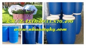 Vỏ thùng phuy nhựa 100 lít đựng chất lỏng, vỏ thùng phuy nhựa 60 lít đựng đồ ăn thức uống