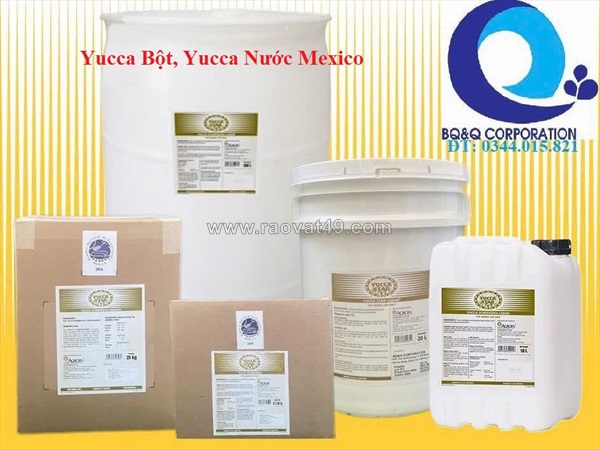 Yucca bột, yucca nước, yucca mexico, xử lý khí độc, khử mùi hôi chuồng trại