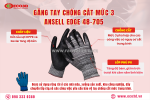 🧤 găng tay chống cắt mức 3 ansell edge 48-705