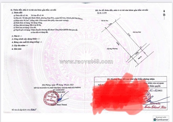 95.5m² bình minh – hợp đức  giá 1.x tỷ – lô hiếm khu trung tâm  zalo 0567 222
