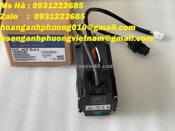 Ac servo motor hc-kfs43 mitsubishi 400w - giao hàng toàn quốc