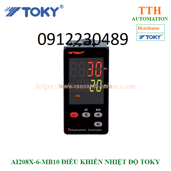 Ai208x-6-mb10 điều khiển nhiệt độ toky rơ le: ac 250v /3a life of rated load>100,000 times