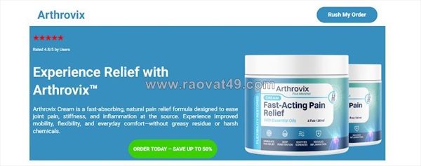 Arthrovix fast acting pain relief: ¿es seguro?