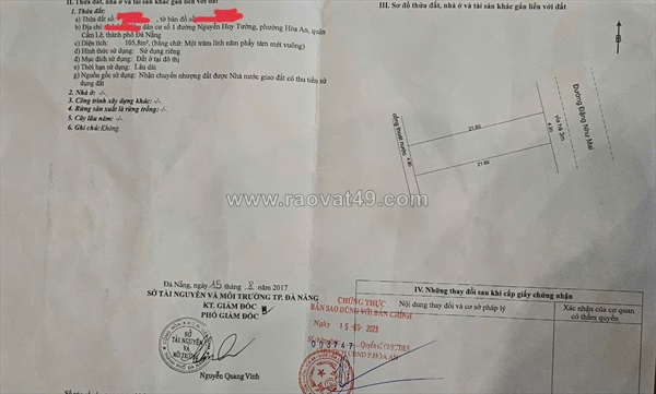 Bán đất 2 lô liền kề đường đặng như mai - gần bến xe tt thành phố