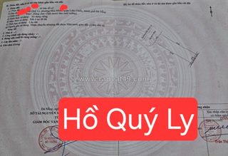 🔴💥bán đất đường hồ quý ly - vị trí kinh doanh - gần chợ