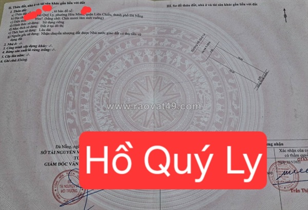 🔴💥bán đất đường hồ quý ly - vị trí kinh doanh - gần chợ