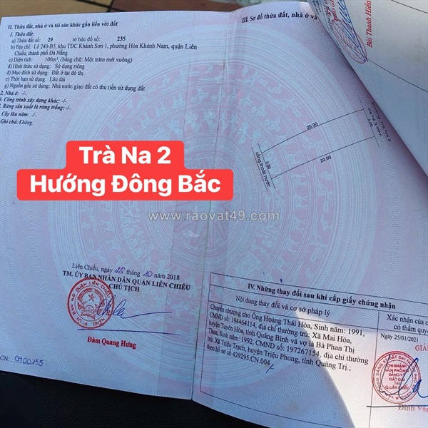 🔴💥bán đất đường trà na 2 - hòa khánh, thành phố đà nẵng