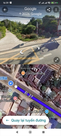 Bán đất mặt tiền quốc lộ 27 hướng đi đà lạt – lương can, nhơn sơn, ninh sơn