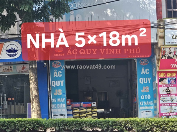 Bán đất tặng nhà 90m2 x 5m mặt tiền đ. hùng vương, view bưu điện siêu đẹp